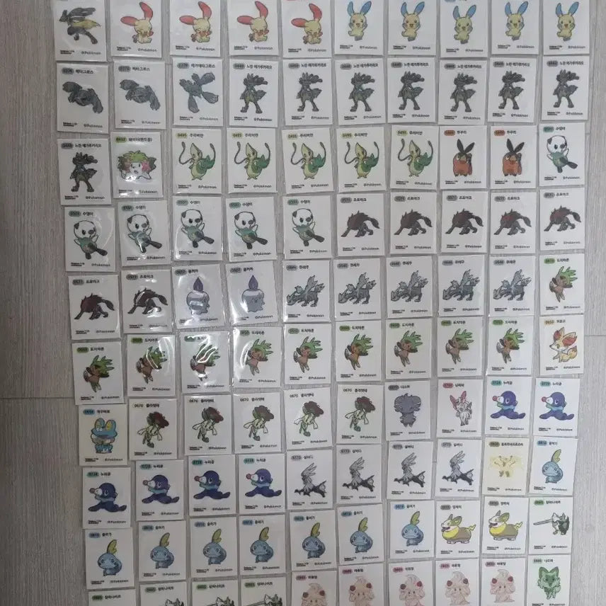 [BUNJANG] Pokemon Season 5 Sticker Collection Bundle (213 pcs) / 포켓몬 시즌5 띠부씰 213장 일괄 판매 장당500원