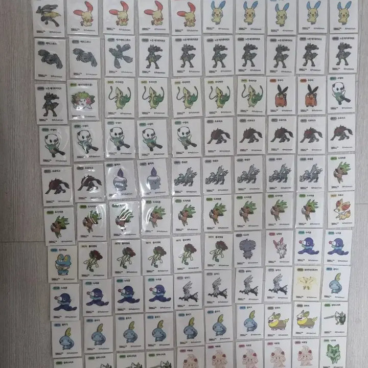 [BUNJANG] Pokemon Season 5 Sticker Collection Bundle (213 pcs) / 포켓몬 시즌5 띠부씰 213장 일괄 판매 장당500원