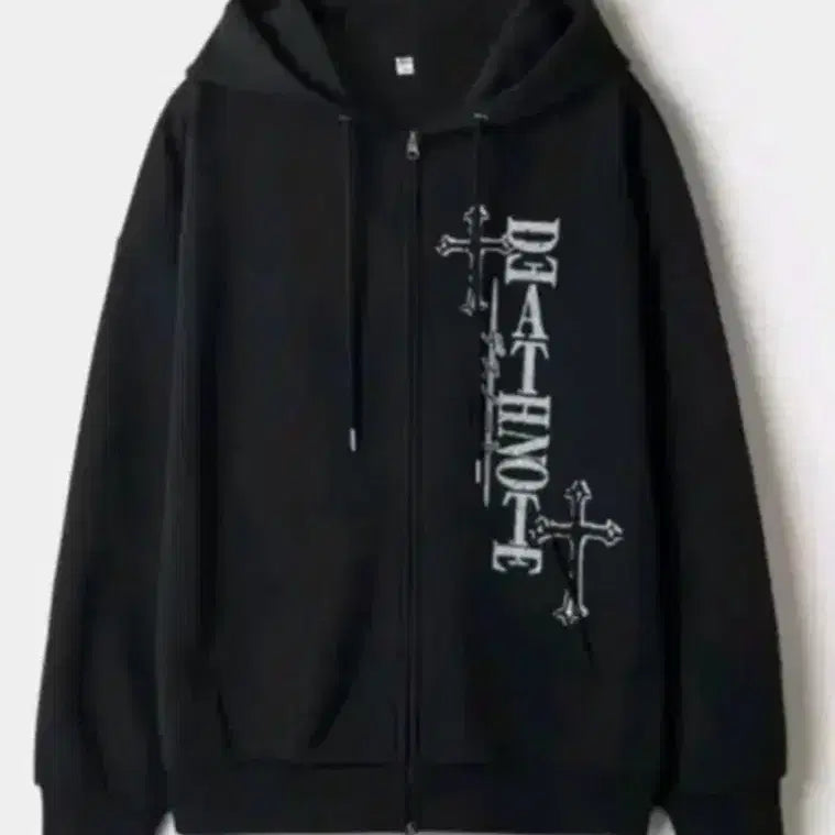 [BUNJANG] Death Note Hooded Zip-Up (Size M) / 데스노트 후드집업 m (배송비 포함가격)