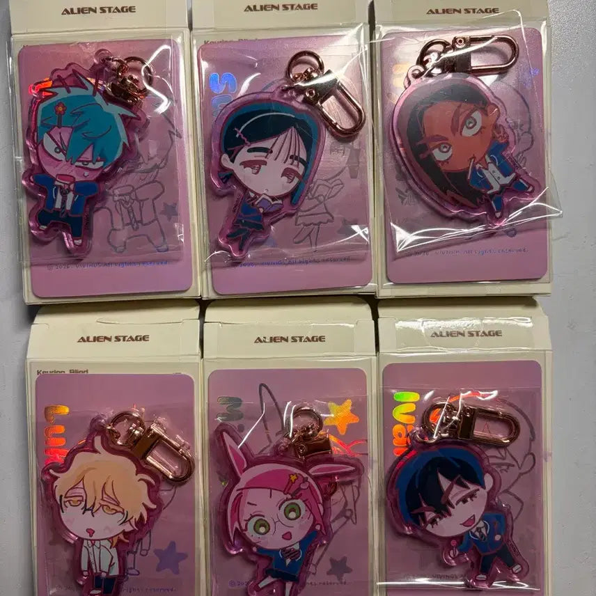 [BUNJANG] Alien Stage Full Member Acrylic Keyring Bundle Set / 에일리언스테이지 전멤버 아크릴 키링 일괄