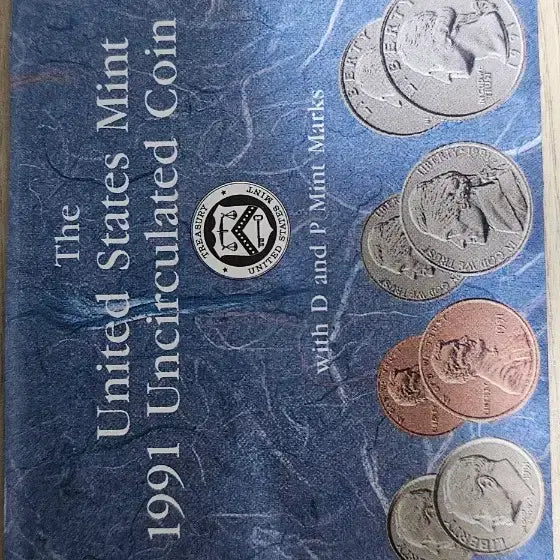 [BUNJANG] 1991 US Mint Coin Set Philadelphia Denver / (미사용) 1991년 미국 조폐국 발행 (필라델피아, 덴버) 주화 세트