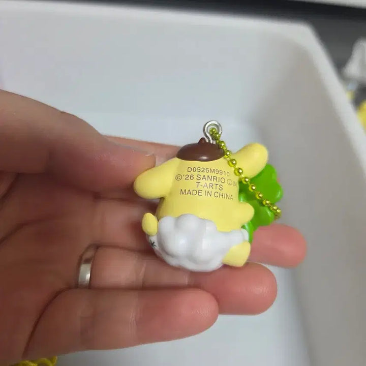 [BUNJANG] Pompompurin Four-Leaf Clover Charm / 폼폼푸린 네잎클로버