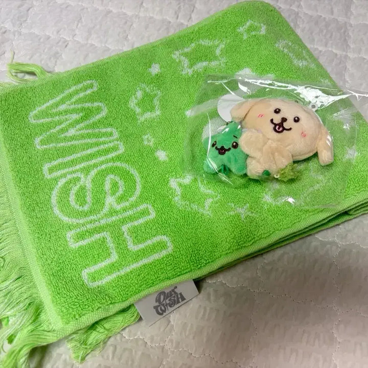 [BUNJANG] NCT WISH Jaehee &amp; DENT Mini Doll &amp; Towel Slogan Bundle Set / 엔시티위시 일투 타올 슬로건 재희+댕트 미니돌 일괄
