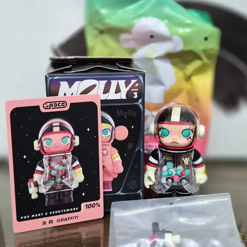 [BUNJANG] Pop Mart Space Molly 100% Series 3 Graffiti Figure / 팝마트 스페이스 몰리 100% 시리즈 3 그라피티