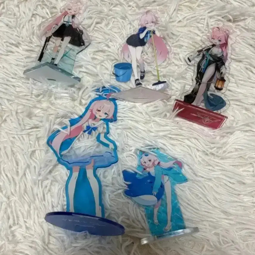 [BUNJANG] Blue Archive Hoshino Acrylic Stand Bundle Set / 블루아카이브 호시노 아크릴스탠드 5개일괄