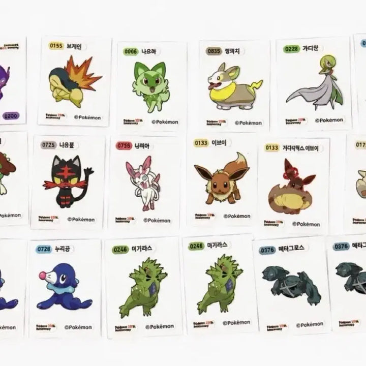 [BUNJANG] Pokemon Stickers Bundle Set (18PCS + Random Bonus) / 포켓몬 띠부씰 18개 일괄 판매 (+3개정도 더 랜덤으로 넣어드릴게요)