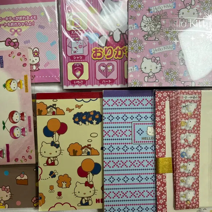 [BUNJANG] Vintage Kitty Memo Pad Bundle Set / 일괄)고전키티메모지/편지지/고전키티메모