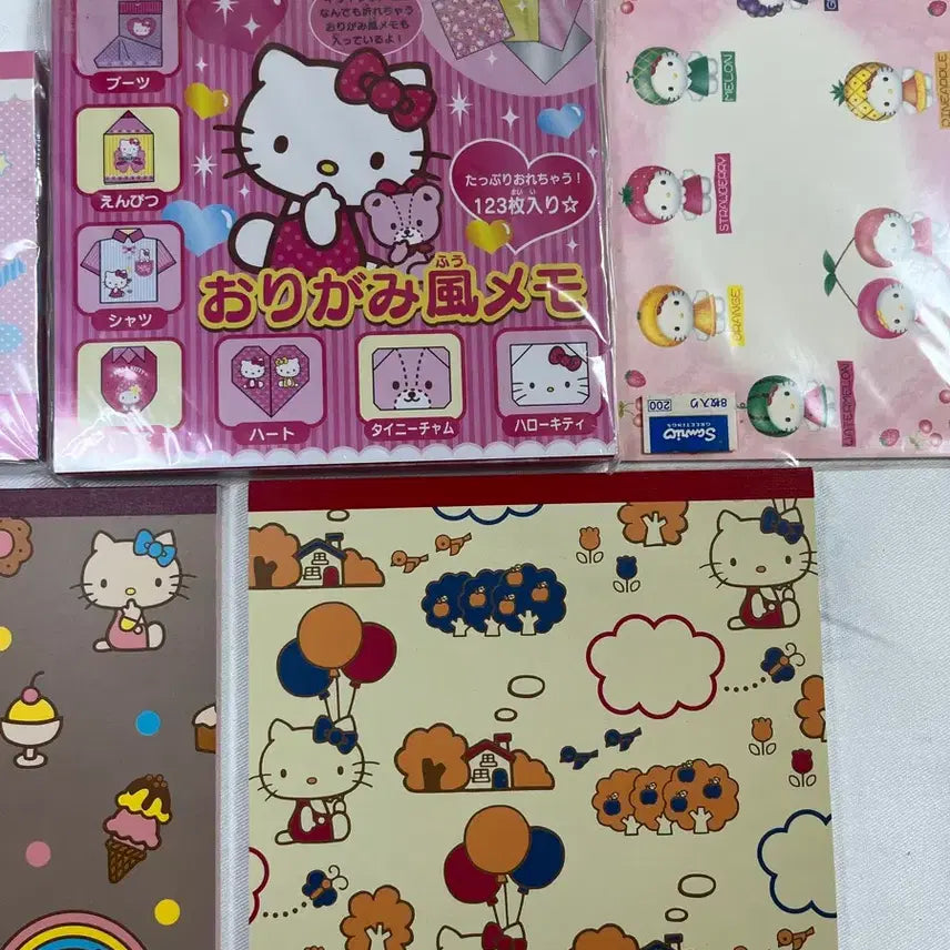 [BUNJANG] Vintage Kitty Memo Pad Bundle Set / 일괄)고전키티메모지/편지지/고전키티메모