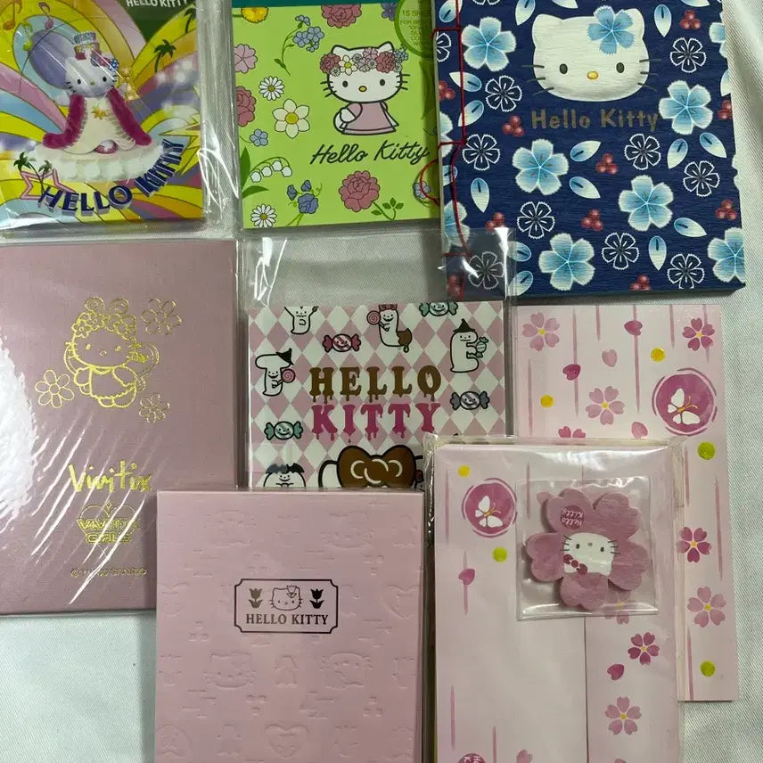 [BUNJANG] Vintage Hello Kitty Bundle Set Memo Pad &amp; Envelopes / 일괄)고전키티메모지/키티메모/편지지//편지봉투