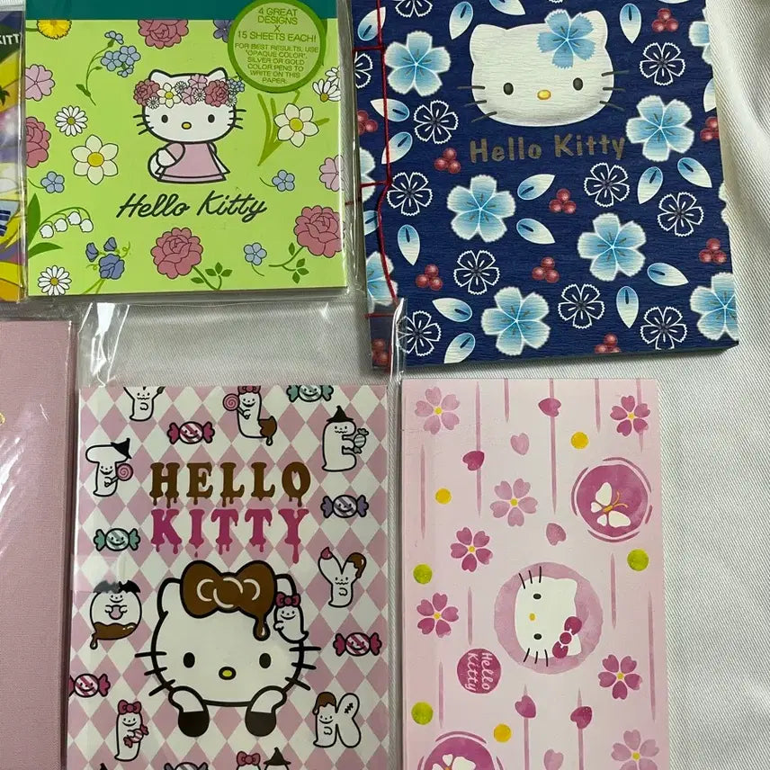 [BUNJANG] Vintage Hello Kitty Bundle Set Memo Pad &amp; Envelopes / 일괄)고전키티메모지/키티메모/편지지//편지봉투