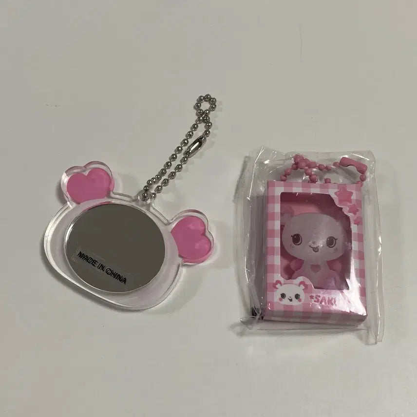 [BUNJANG] NCT WISH Sakuya Pang Mirror Miniature Keyring Bundle Set / [당일발송] 엔시티 위시 사쿠야 팡 미러, 미니어처 키링 일괄