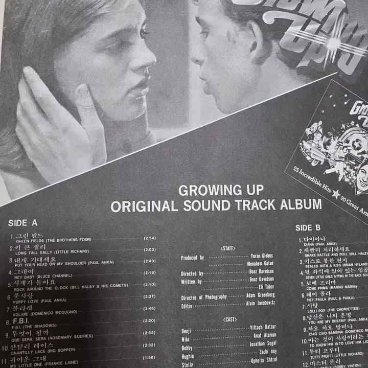 [BUNJANG] Growing Up OST LP Vinyl Record / Growing Up ost LP 예전 영화 음악