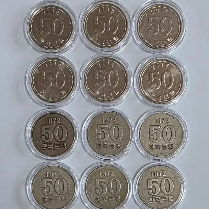 [BUNJANG] 1972 &amp; 2014 50 Won Coin Bundle Set / 특년도 1972년 50원 주화 2014년 50원 주화 사용제 일괄