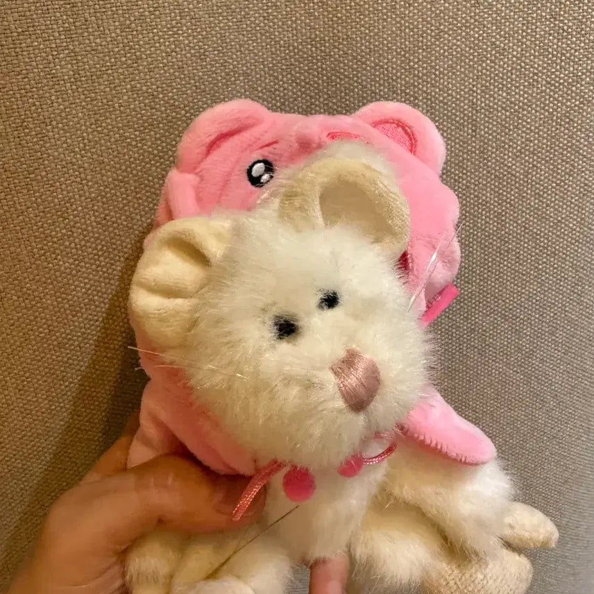 [BUNJANG] Cute Pink Boyzbear Mouse Plush / 귀여운 핑크 보이즈베어 마우스 인형