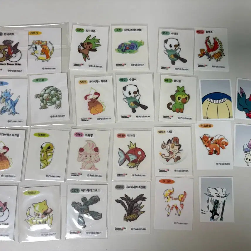 [BUNJANG] Pokemon Sticker Proof Photo Bundle Set / 3시까지만 이가격)포켓몬 띠부씰 증명사진 일괄