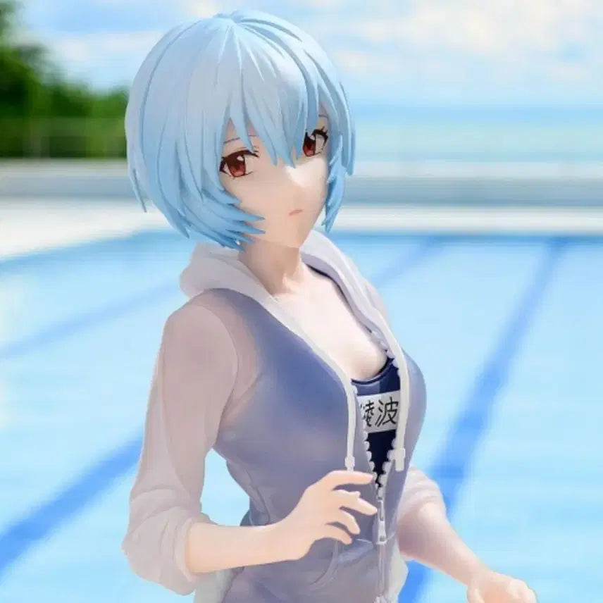 [BUNJANG] Evangelion Ayanami Rei Swimsuit Version Figure (Sealed) / [미개봉]에반게리온 아야나미 레이 수영복 피규어