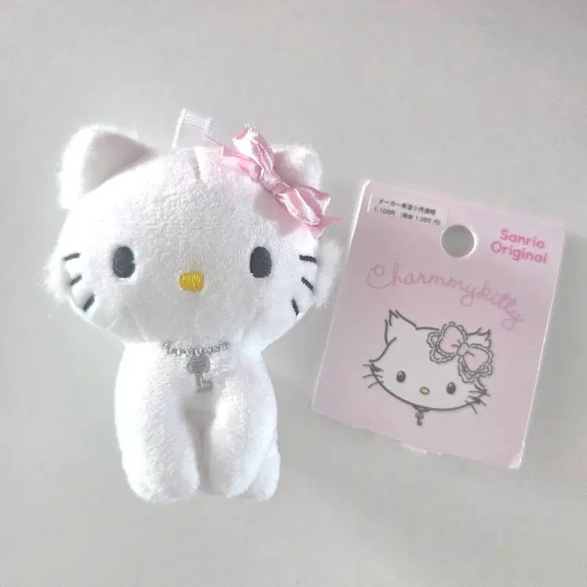 [BUNJANG] Sanrio Charming Kitty Mascot Plush Doll / 챠밍키티 마스코트 인형 판매 산리오 마이멜로디 쿠로미 시로우사 시나모롤 폼폼푸린 먼작귀 치이카와 가챠 키링 아크릴 누이 쿠지 파우치 가방 옷 지뢰계
