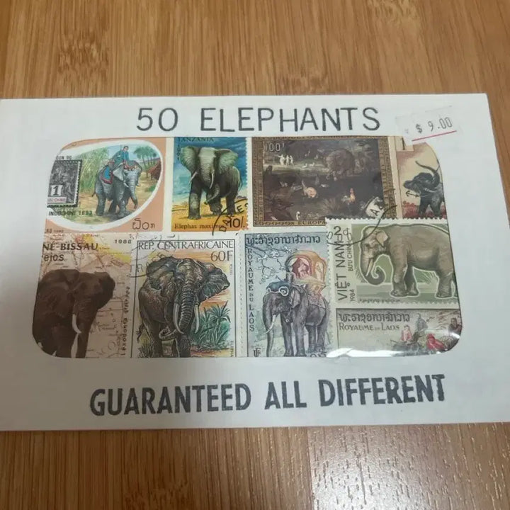 [BUNJANG] Elephant Stamp 50 Types Set (Unsealed) / 코끼리 우표 50종 세트 미개봉