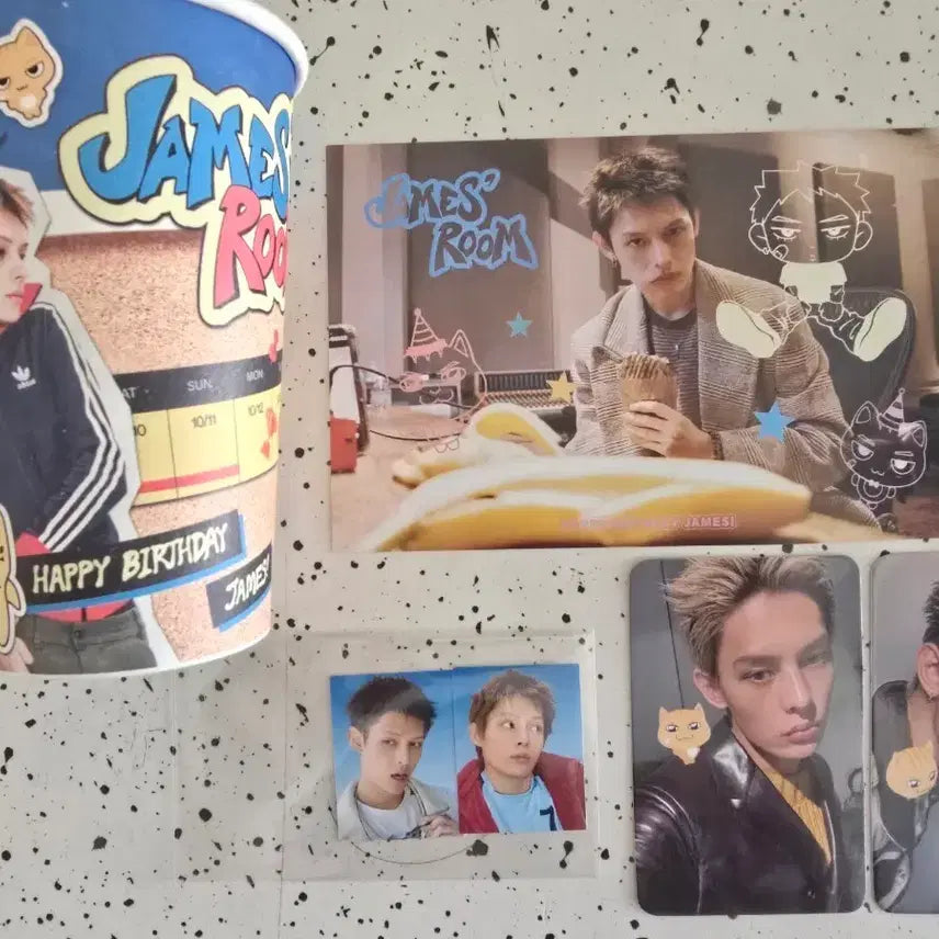[BUNJANG] James Birthday Cafe Basic Benefit Set Photocard / 코르티스 제임스 생카 기본특전