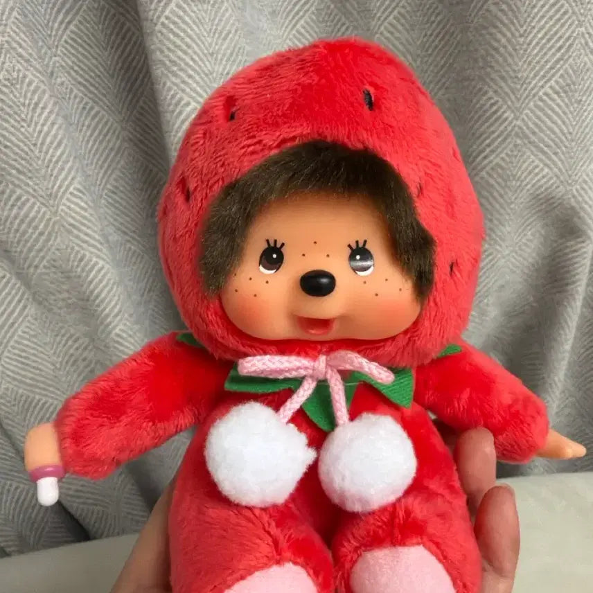 [BUNJANG] Monchhichi Strawberry (New) / 몬치치 딸기(새상품)