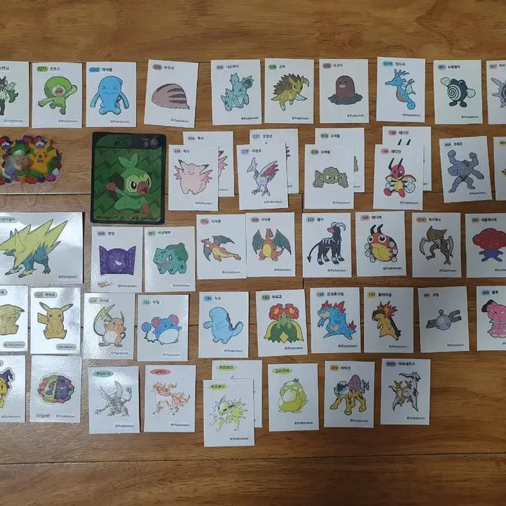 [BUNJANG] Pokemon Seals &amp; Maple Seals Bundle Set / 포켓몬씰, 메이플씰 일괄처분