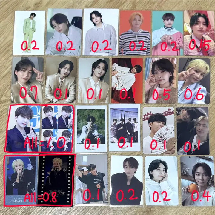 [BUNJANG] Seventeen Jeonghan Bundle Set Photocard / 세븐틴 정한 포카 일괄 판매