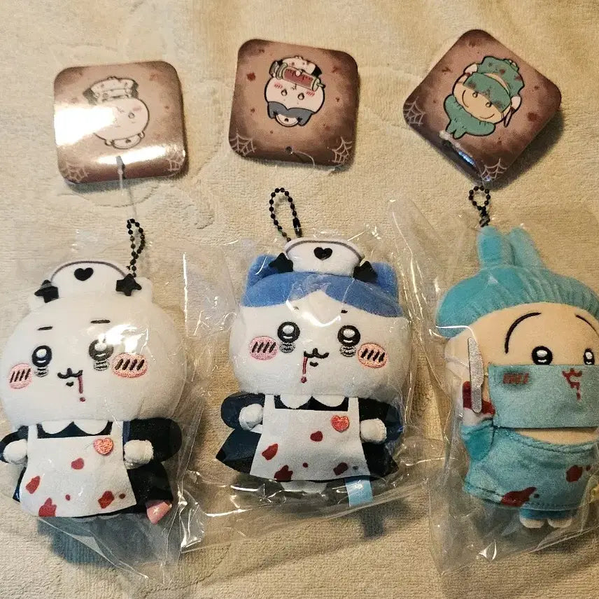 [BUNJANG] Chiikawa Halloween Hachiware Usagi Set / 치이카와 할로윈 하치와레 치이카와 우사기 3종 일괄