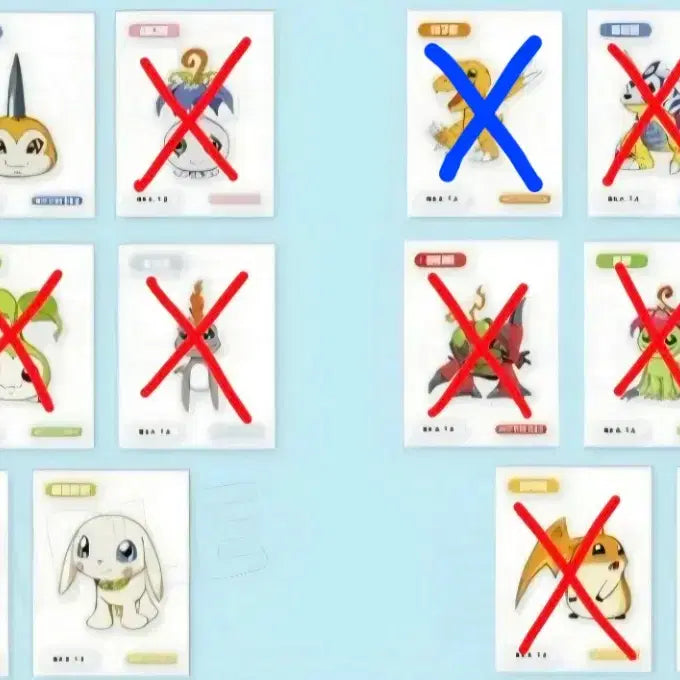 [BUNJANG] Digimon Ddakji Stickers (Tti-bu-ssil) Collection / 디지몬 띠부씰 다모여 교환