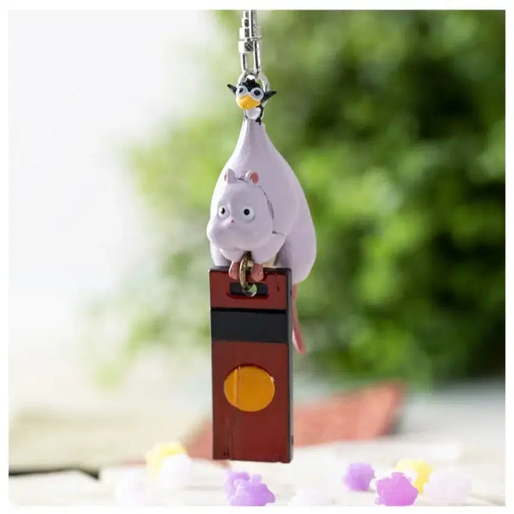 [BUNJANG] Studio Ghibli Spirited Away Boar Mouse Keyring / 지브리 센과 치히로의 행방불명 보우네즈미 키링