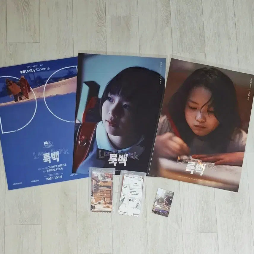 [BUNJANG] Look Back 8-Piece Bundle Set / (8종일괄) 룩백 포스터 5종 + 오리지널티켓 A+B타입 +무비티켓 일괄판매 돌비, 오티, 후지노, 쿄모토