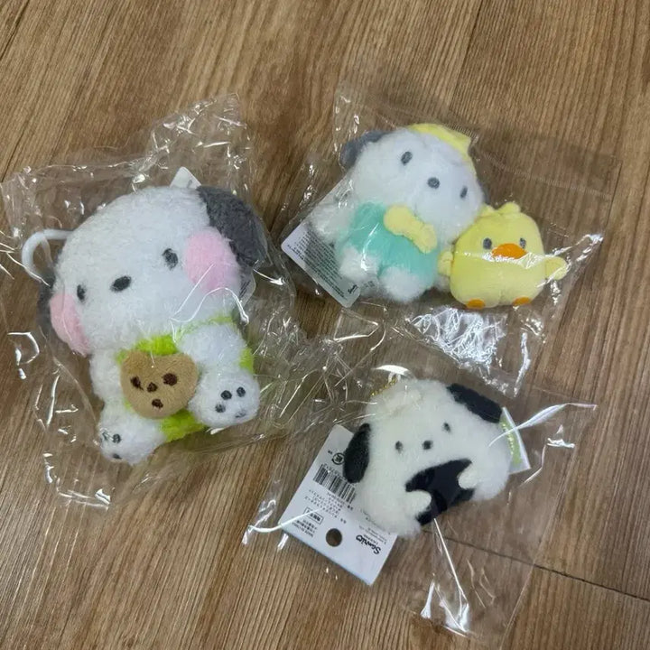 [BUNJANG] Sanrio Pochacco Plush Keychain Set (3 Types) / 산리오 포차코 인형 키링 3종세트