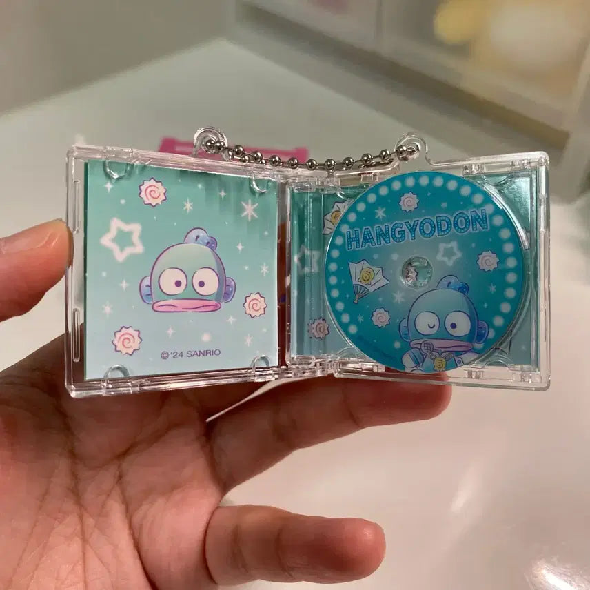 [BUNJANG] Sanrio CD Case Keyring - Hangyodon / [새상품] 산리오 CD케이스 키링 - 한교동
