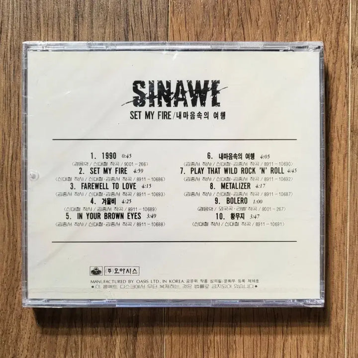 [BUNJANG] Sinawe 4th Album [1st Press Sealed CD] / 시나위 4집 [초판 미개봉 CD]