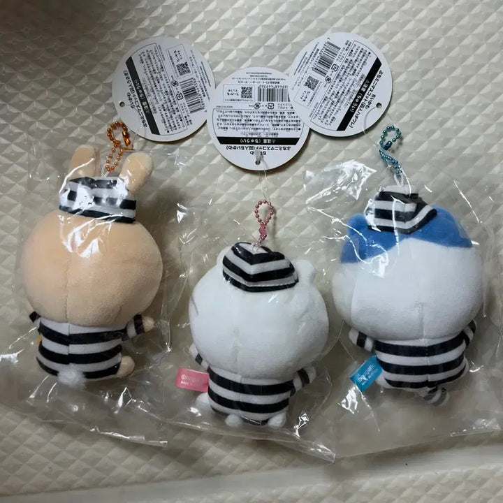 [BUNJANG] Chiikawa Prisoner Outfit Chi+Hachi+Usagi Bundle Set / 치이카와 죄수복 치이+하치+우사기 일괄판매