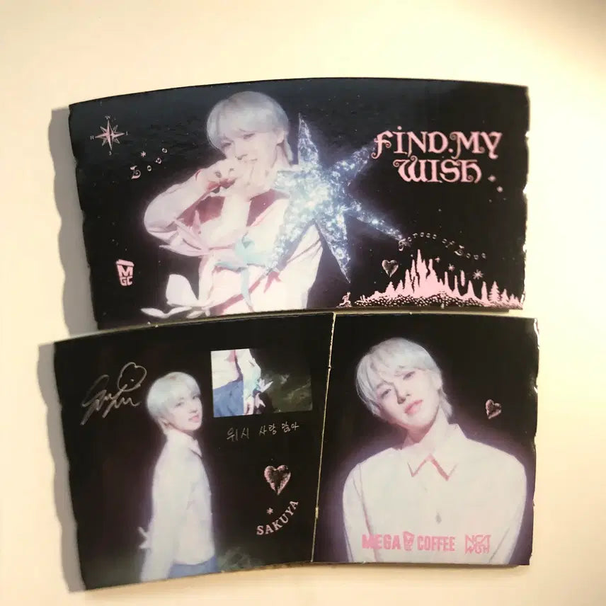 [BUNJANG] NCT WISH Sakuraya Cup Holder Bundle Set / 엔시티위시 메가커피 컵홀더 사쿠야