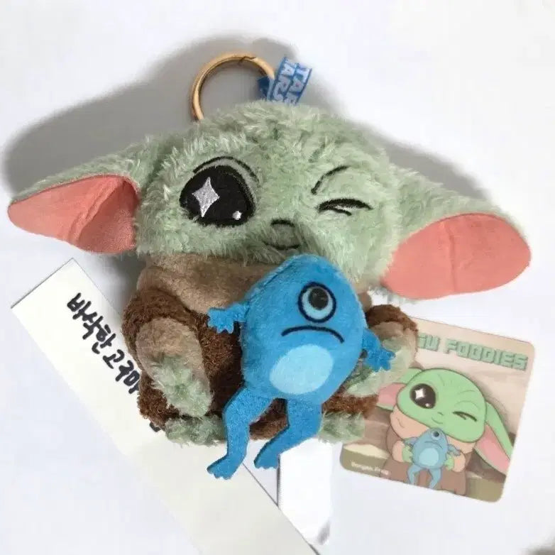 [BUNJANG] 52Toys Grogu Frog Plush Keychain / 그로구 인형 키링 52toys 개구리