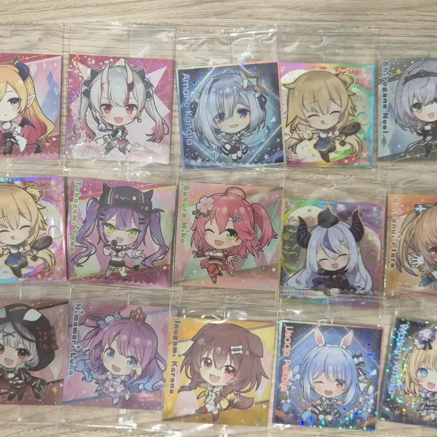 [BUNJANG] Hololive Wafer Goods Hologram Seal Sticker Bundle Set / 홀로라이브 웨하스 굿즈 씰 스티커