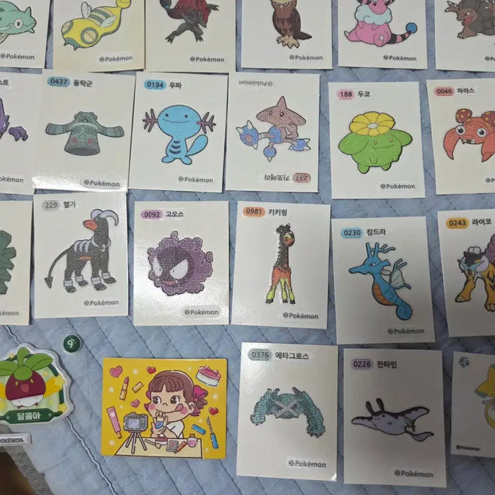 [BUNJANG] Pokemon Card Sticker Assortment / [10개 5000원] 포켓몬 카드 띠부씰 포켓몬스터 띠부실 여러개 판매해요.