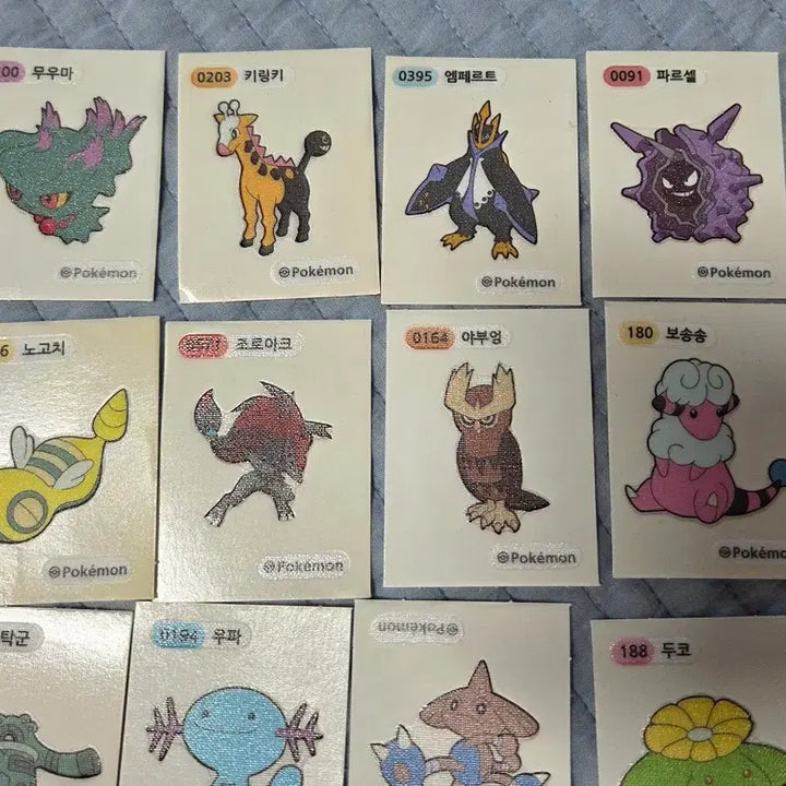 [BUNJANG] Pokemon Card Sticker Assortment / [10개 5000원] 포켓몬 카드 띠부씰 포켓몬스터 띠부실 여러개 판매해요.