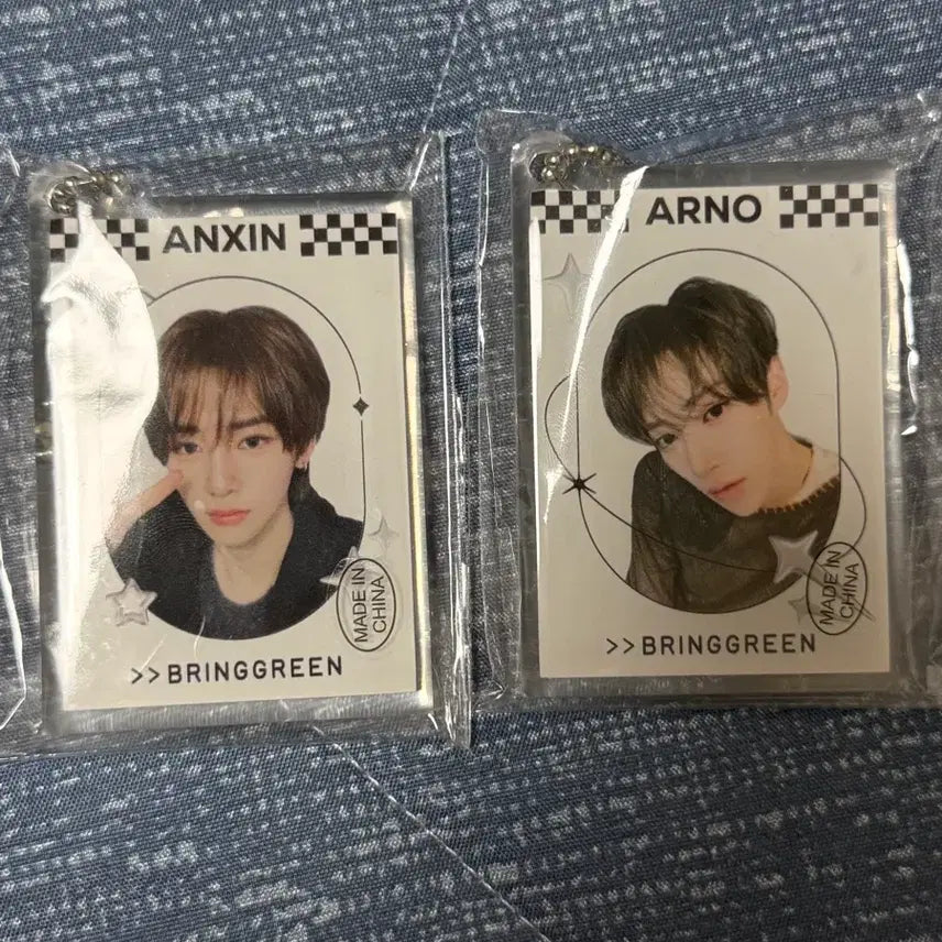 [BUNJANG] Alpaca Drive One Anshin &amp; Arno Bring Green Keychain Bundle Set / 알파드라이브원 안신, 아르노 브링그린 키링 일괄 양도