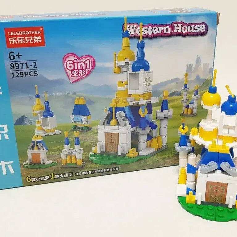 [BUNJANG] 6-in-1 Western House Block Set / 6 in 1 * 웨스턴 하우스 블록