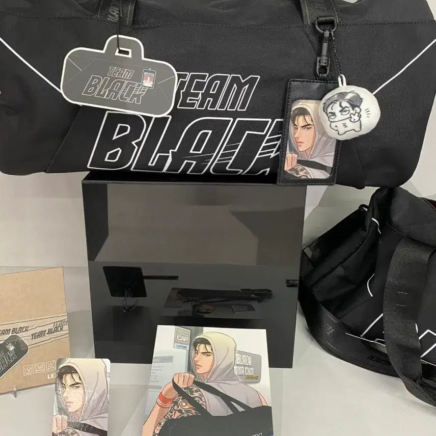 [BUNJANG] TEAM BLACK Duffle Bag / [포카O] 징크스 팝업 팀블랙 더플백 팝니다