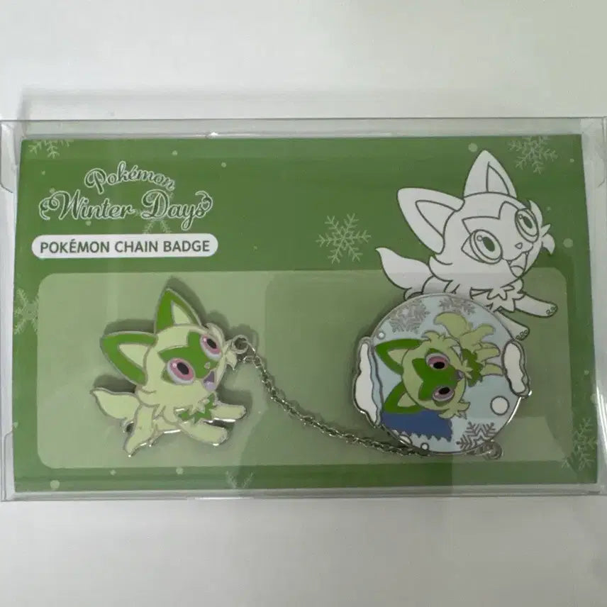 [BUNJANG] Pokemon Winter Days Chain Badge Nyaho / (정가이하판매)포켓몬스터 Winter Days 체인뱃지 냐오하