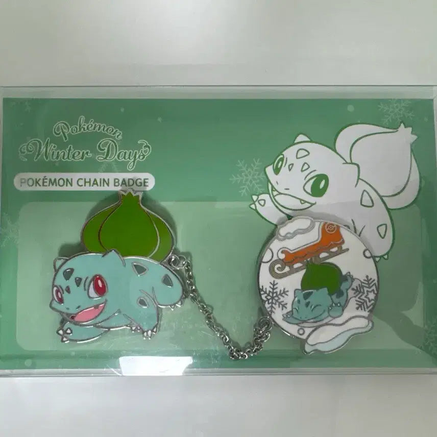[BUNJANG] Pokemon Winter Days Chain Badge Bulbasaur / (정가이하판매)포켓몬스터 Winter Days 체인뱃지 이상해씨