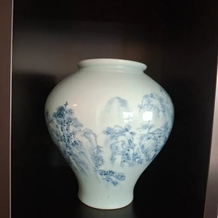 [BUNJANG] 1st Generation Landscape Painted Ceramic Vase / 1세대 산수문 도자기