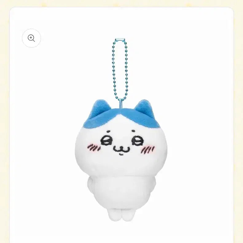 [BUNJANG] Chiikawa Hachiwari Split Bangs Mascot Plush / 치이카와 우쭐 하치와레 가르마 마스코트 인형