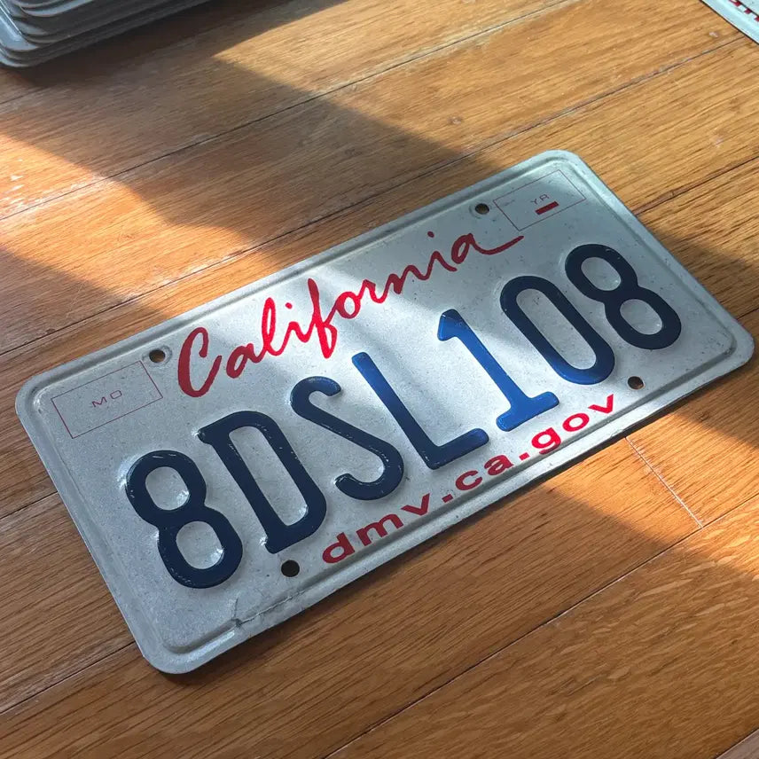 [BUNJANG] California License Plate 8DSL108 / 미국 현지 번호판 캘리포니아주 판매 8DSL108
