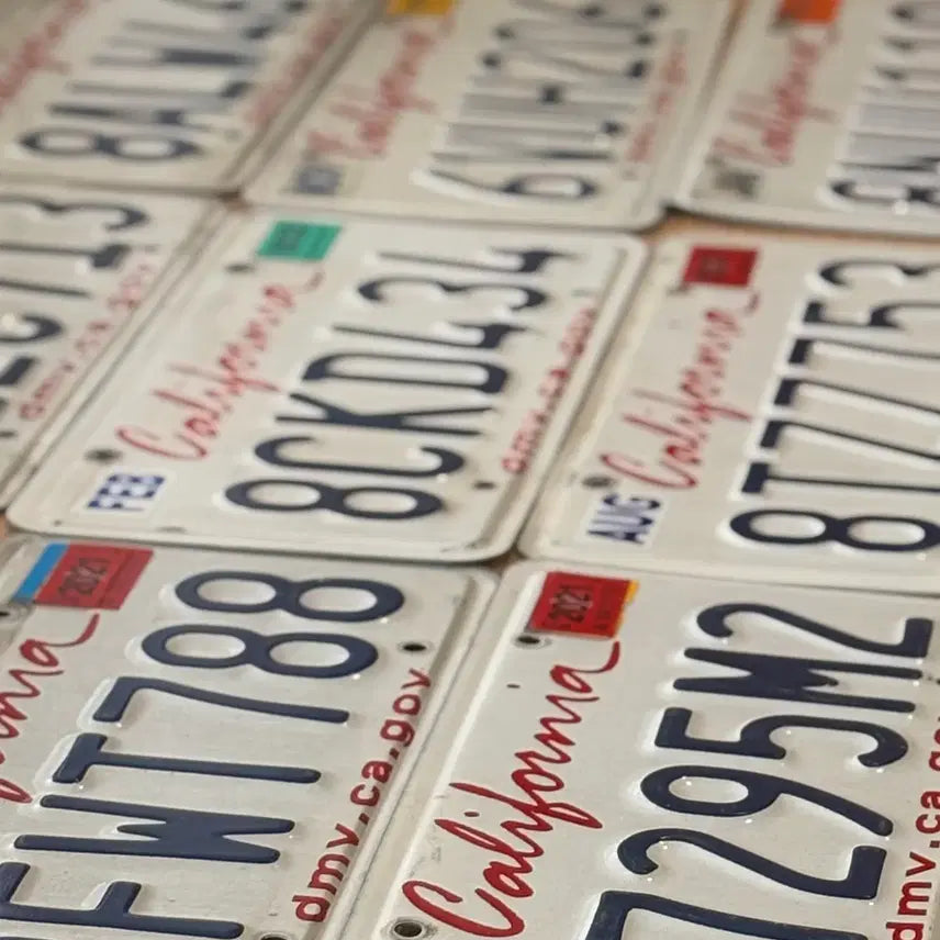 [BUNJANG] California License Plate 8Y86953 / 미국 현지 번호판 캘리포니아주 판매 8Y86953