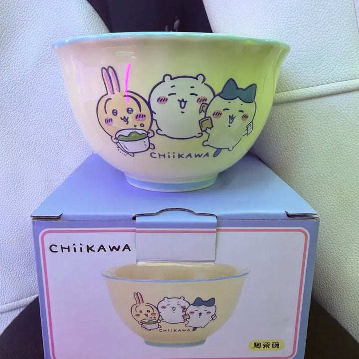 [BUNJANG] Chiikawa Bowl (Hamunege &amp; Nyan) / 미사용))치이카와 볼 햄냥토