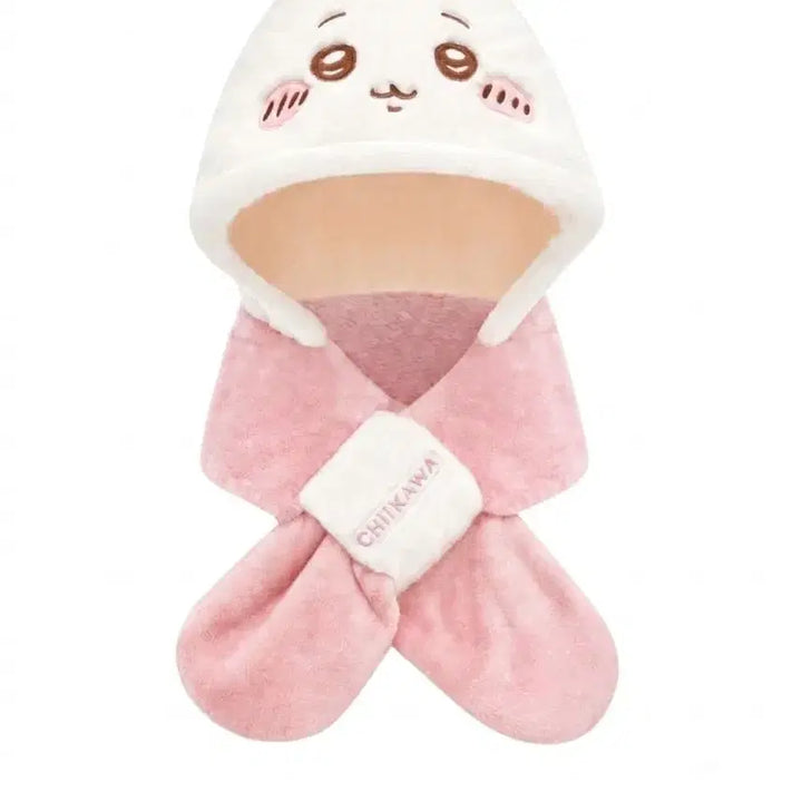 [BUNJANG] Chiikawa Hachiware Official Hooded Muffler New / 치이카와 하치와레 정품 후드머플러 목도리 새상품